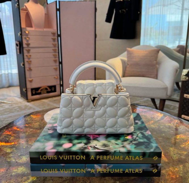 LOUIS VUITTON- WOMEN - HANDBAGS CAPUCINES EAST-WEST MM