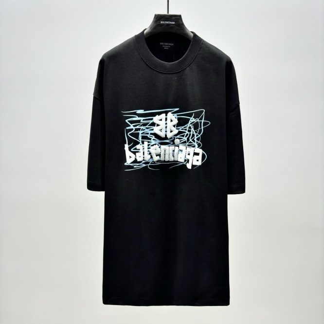 BALENCIAGA- LOGO PRINT LNY COTTON-T-SHIRT