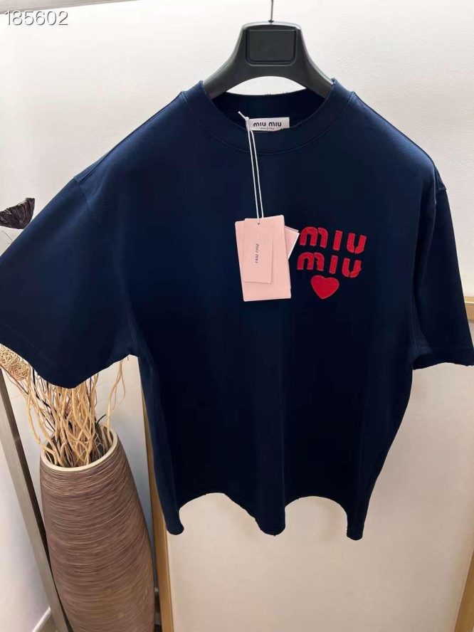 MIU MIU-T-SHIRT-MEN ROUND NECK SHORT SLEEVES