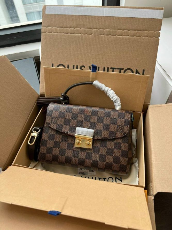 LOUIS VUITTON- CROISETTE DAMIER EBENE