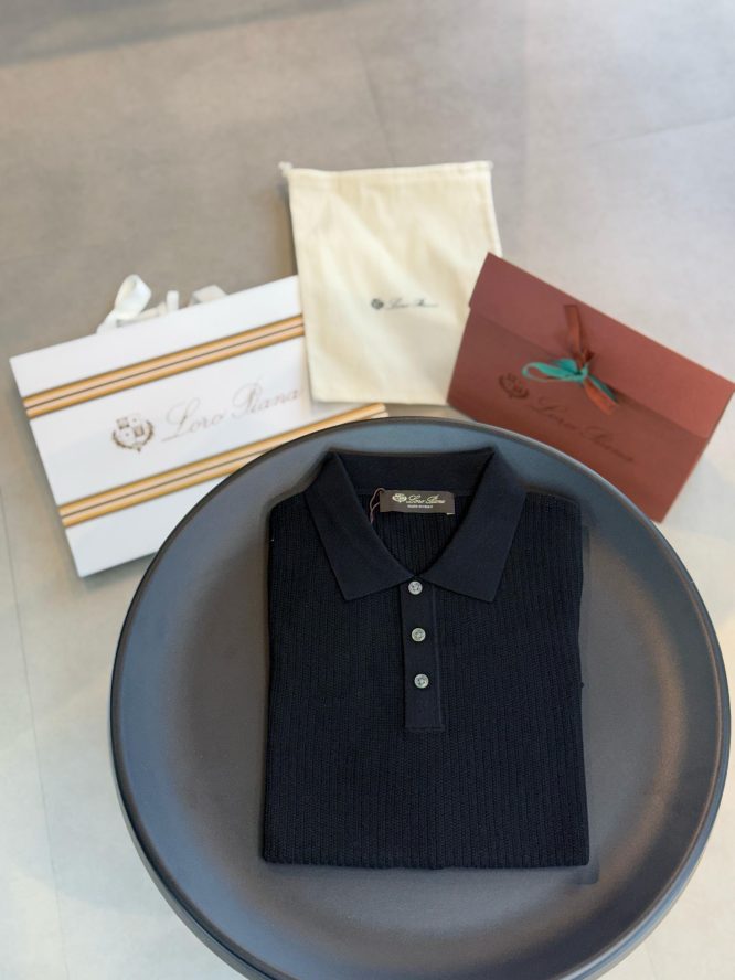 LORO PIANA-CASHMERE-POLO-T- SHIRTS-MEN