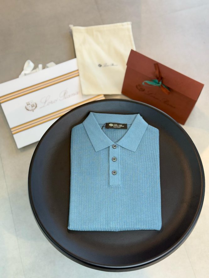 LORO PIANA-CASHMERE-POLO-T- SHIRTS-MEN