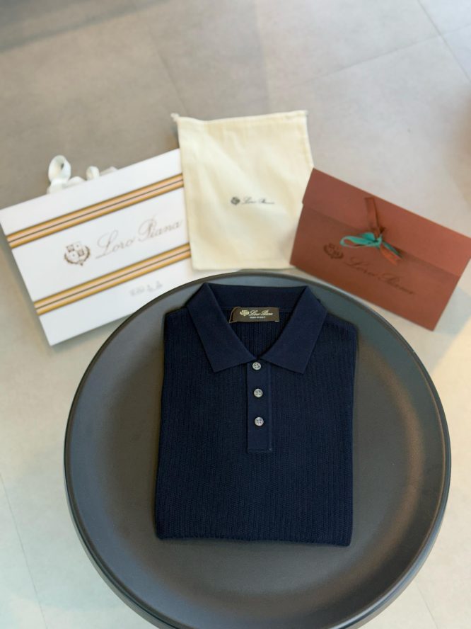 LORO PIANA-CASHMERE-POLO-T- SHIRTS-MEN