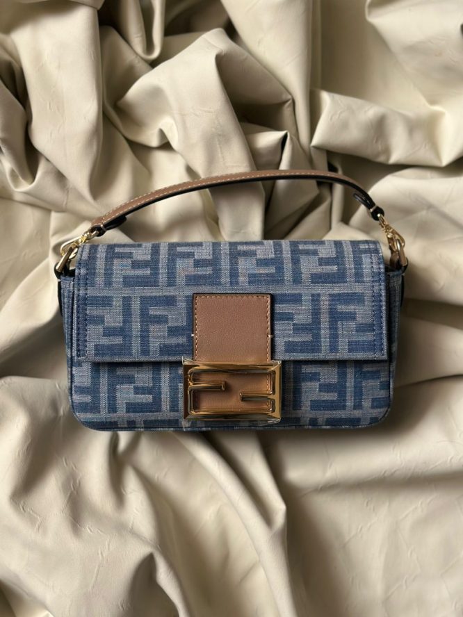 FENDI- BAGUETTE FF-EMBROIDERY-BAG