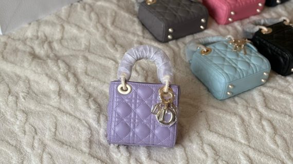 DIOR-LADY BAG WITH CANNAGE PATTERN