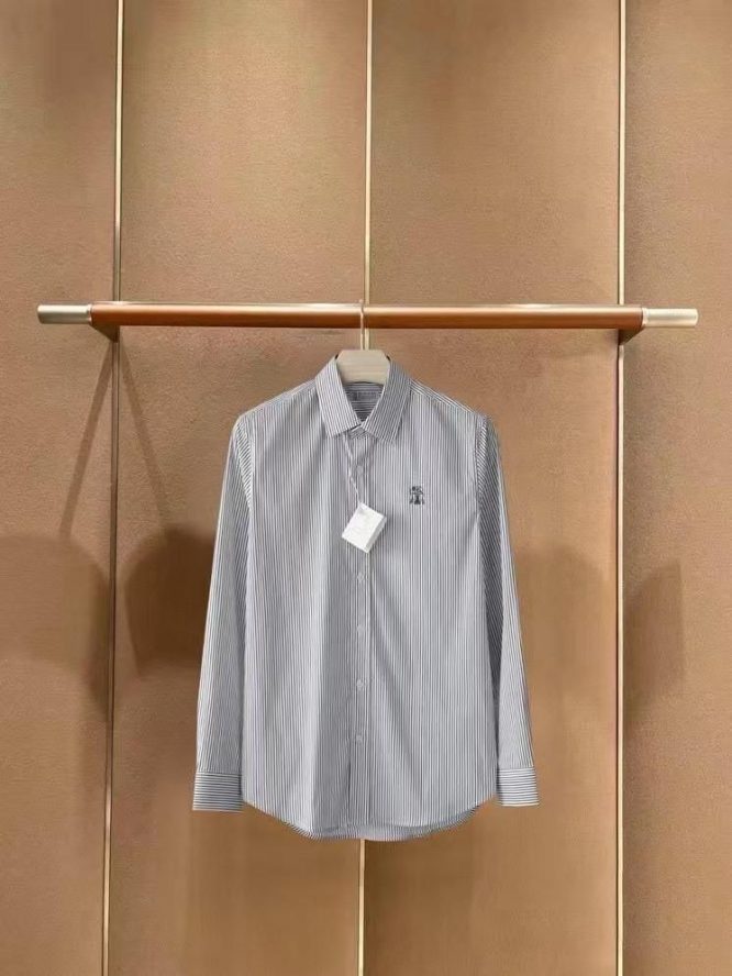 BRUNELLO CUCINELLI-LONG SLEEVED-SHIRT