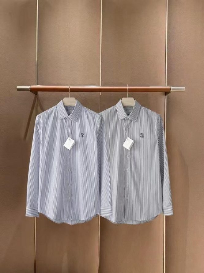 BRUNELLO CUCINELLI-LONG SLEEVED-SHIRT