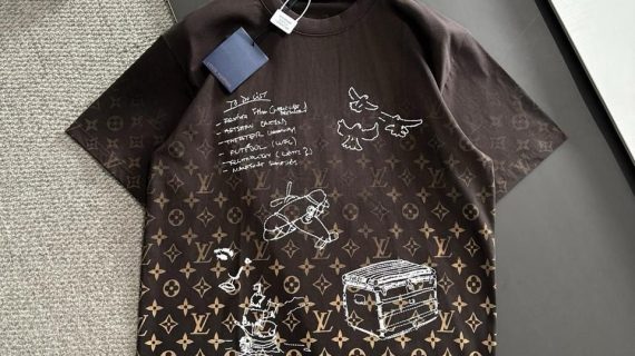 LOUIS VUITTON-SHORT-SLEEVED CREWNECK