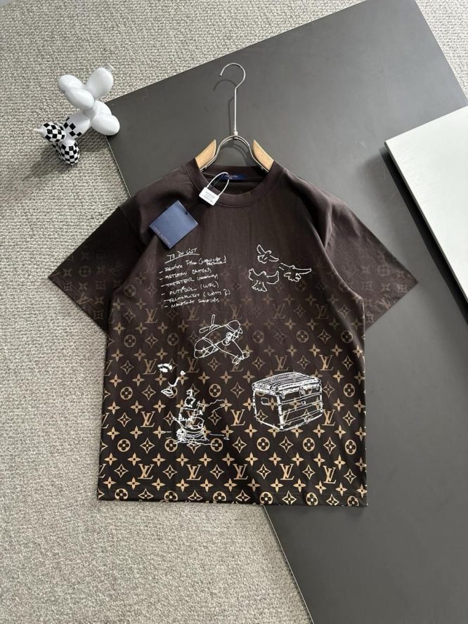 LOUIS VUITTON-SHORT-SLEEVED CREWNECK