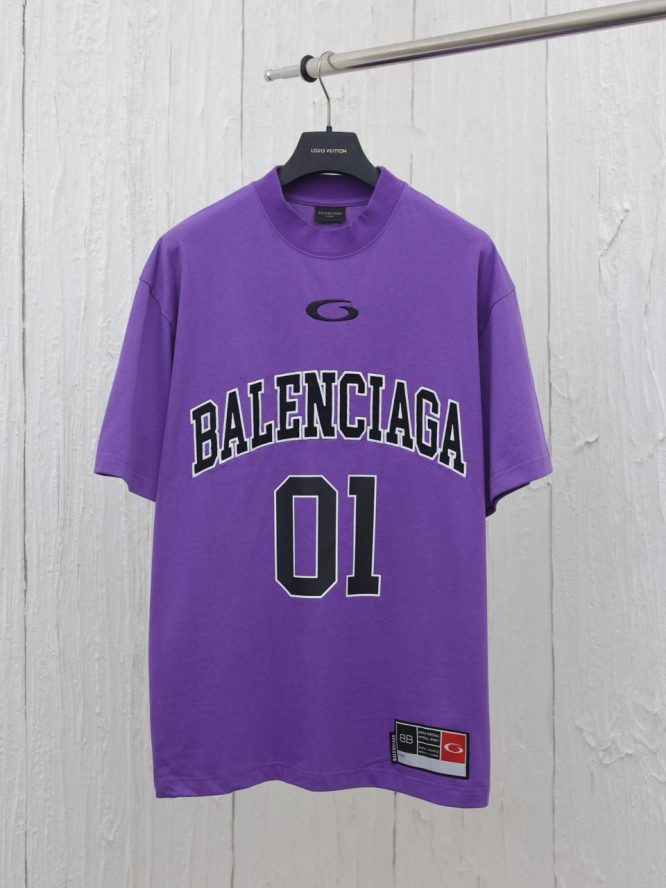 BALENCIAGA-BASKETBALL SERIES SHORT SLEEVE TEE -SHIRT