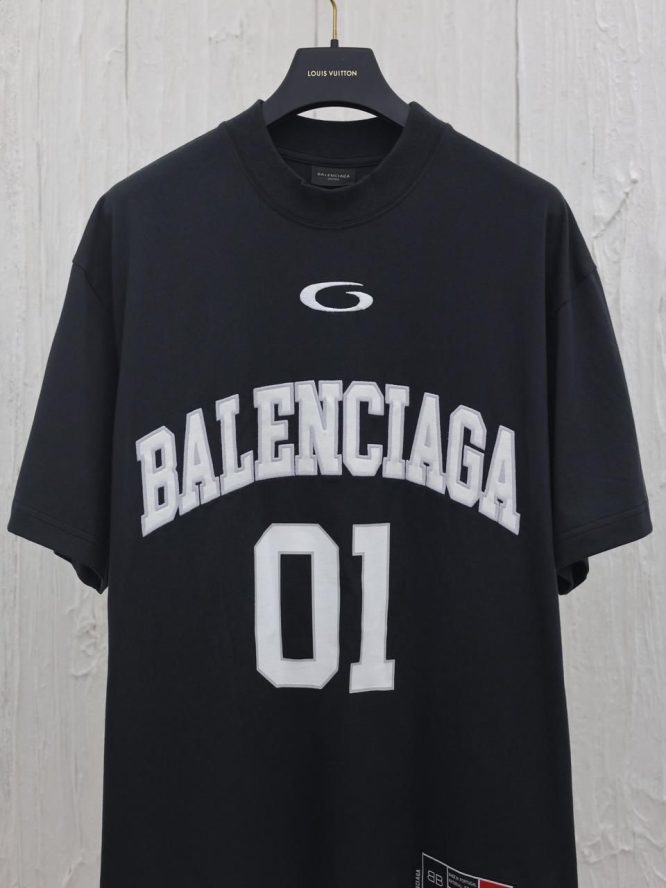 BALENCIAGA-BASKETBALL SERIES SHORT SLEEVE TEE -SHIRT