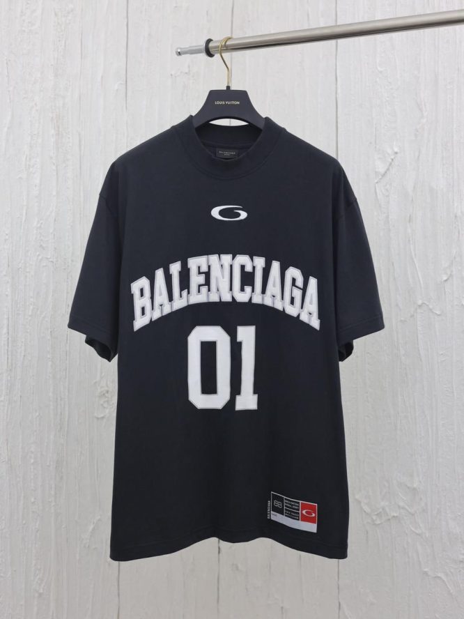 BALENCIAGA-BASKETBALL SERIES SHORT SLEEVE TEE -SHIRT