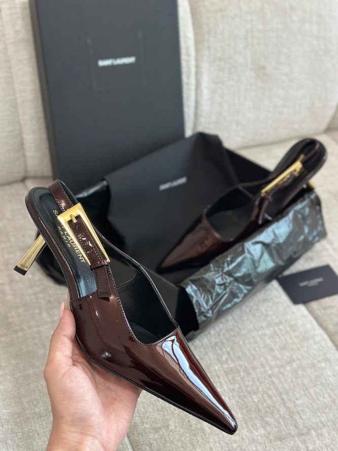 SAINT LAURENT LEATHER - HEELS