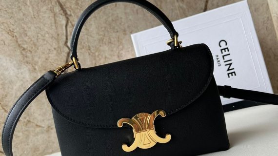 CELINE- GHW MINI CLAUDE SHOULDER BAG CALFSKIN LEATHER