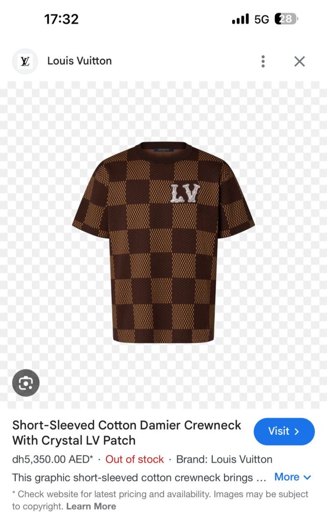 LOUIS VUITTON-SHIRT- SHORT SLEEVED