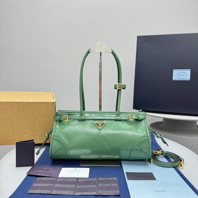 PRADA- LEATHER BAG- WOMAN