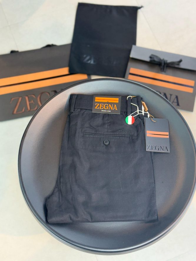 ZEGNA- COTTON- PANTS-MEN