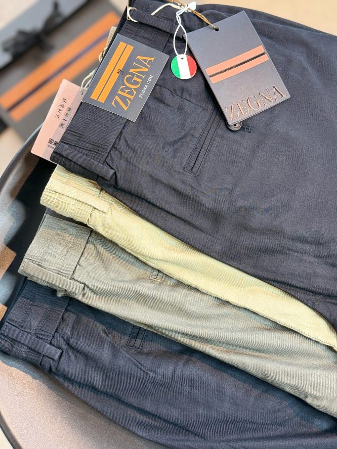 ZEGNA- COTTON- PANTS-MEN