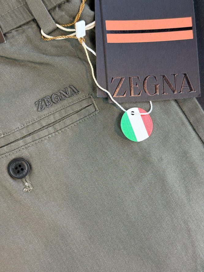 ZEGNA- COTTON- PANTS-MEN