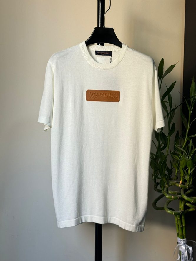 LOUIS VUITTON- VVN PATCH SHORT-SLEEVED COTTON CREWNECK