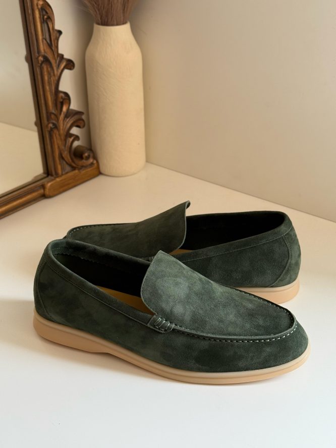 LORO PIANA-SUMMER WALK SUEDE LOAFERS- MEN'S