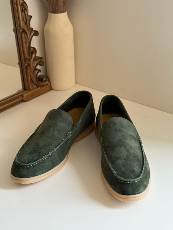 LORO PIANA-SUMMER WALK SUEDE LOAFERS- MEN'S