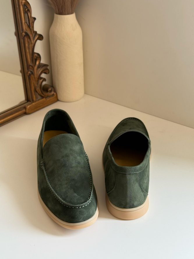 LORO PIANA-SUMMER WALK SUEDE LOAFERS- MEN'S