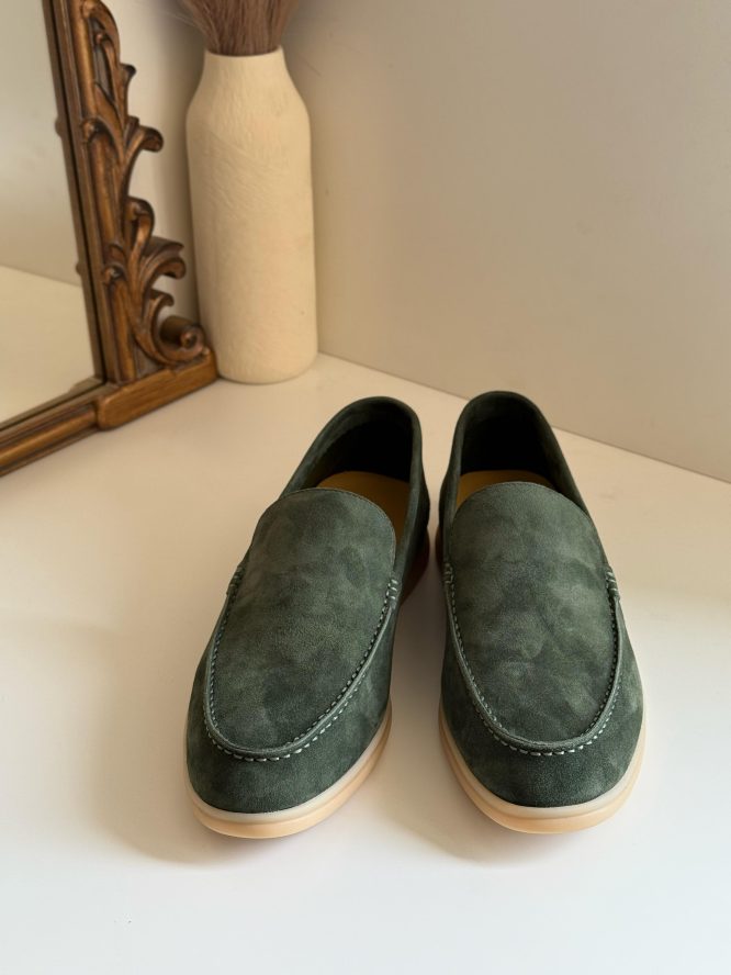 LORO PIANA-SUMMER WALK SUEDE LOAFERS- MEN'S