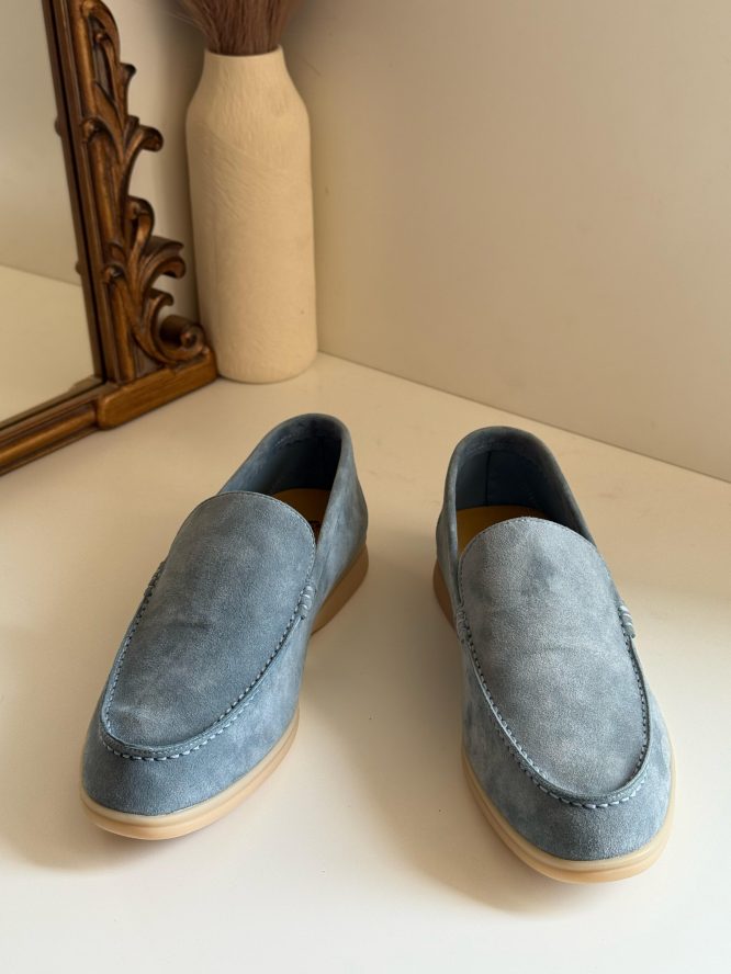 LORO PIANA-SUMMER WALK SUEDE LOAFERS- MEN'S