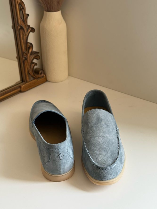 LORO PIANA-SUMMER WALK SUEDE LOAFERS- MEN'S