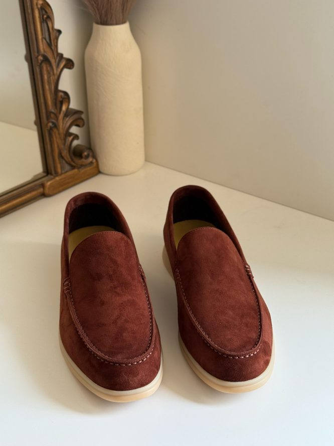 LORO PIANA-SUMMER WALK SUEDE LOAFERS- MEN'S