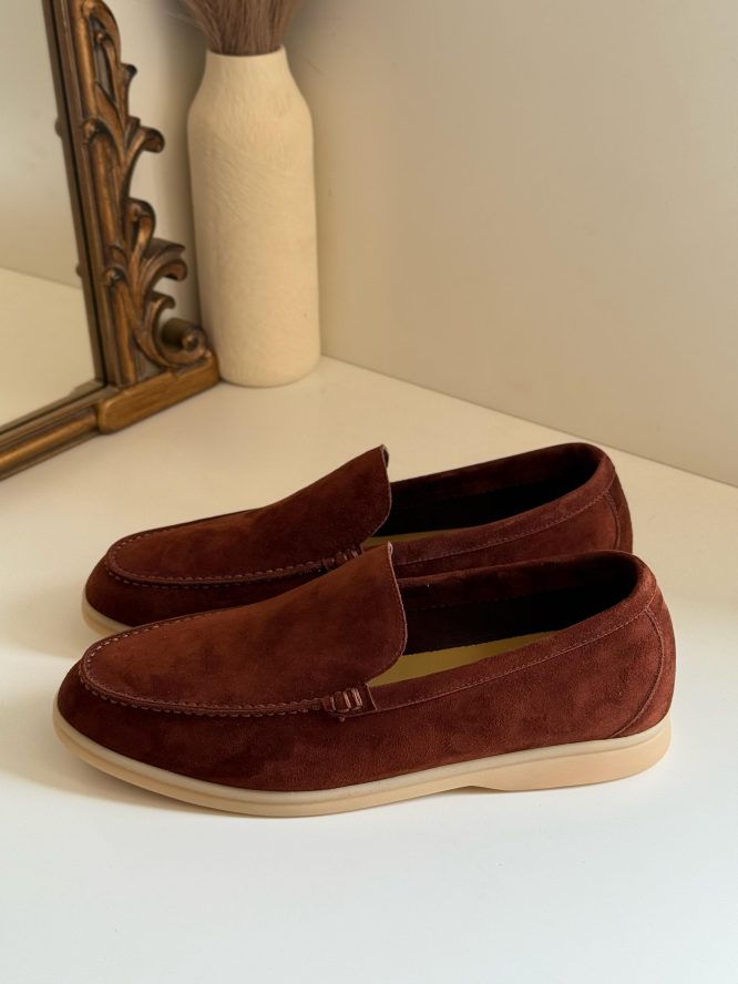 LORO PIANA-SUMMER WALK SUEDE LOAFERS- MEN'S