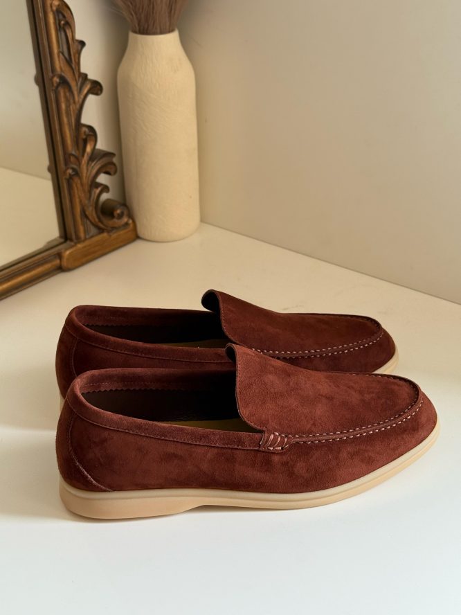 LORO PIANA-SUMMER WALK SUEDE LOAFERS- MEN'S