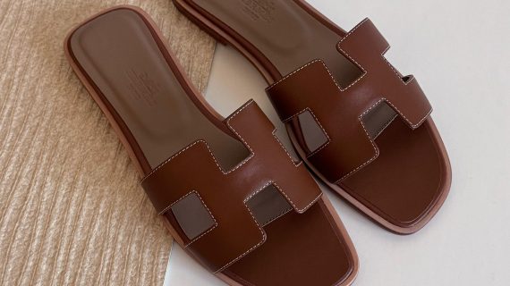 HERMES-CALFISCON LEATHER-SANDEL-WOMEN