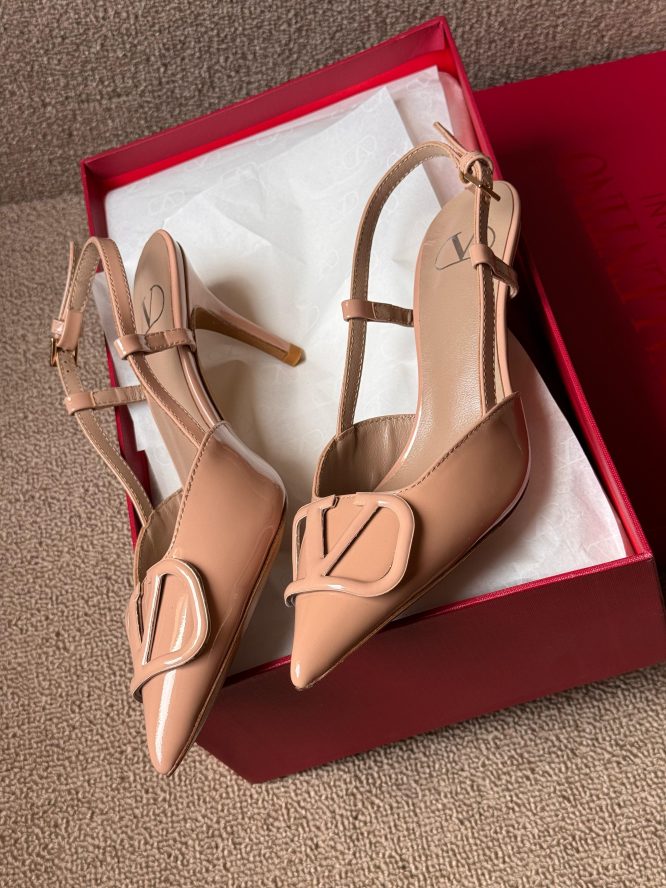 VALENTINO- VLOGO SIGNATURE SLINGBACK