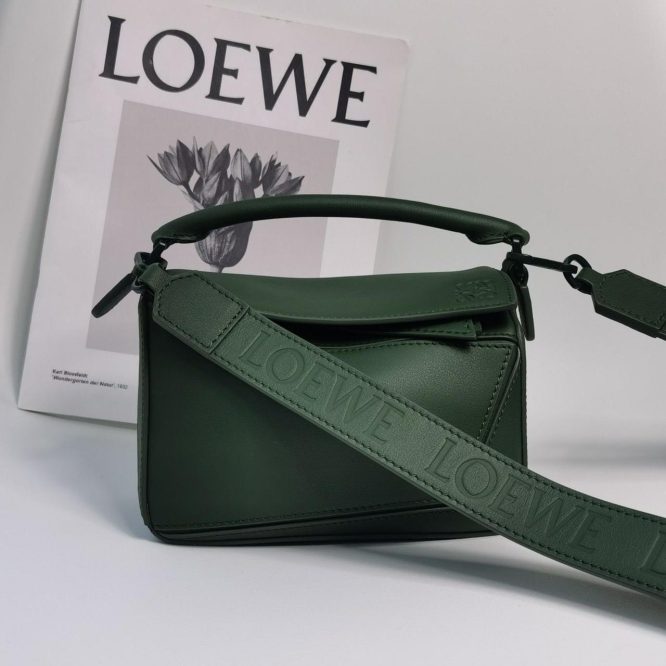 LOEWE- PUZZLE EDGE LEATHER SHOULDER BAG