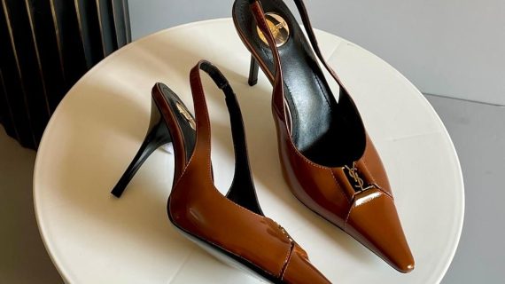 SAINT LAURENT-PATENT LEATHER-HEELS WOMEN