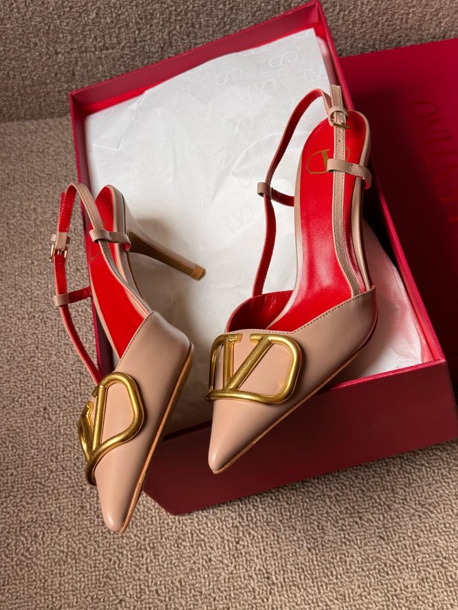 VALENTINO-VLogo Signature Slingback- 8 cm- Heels