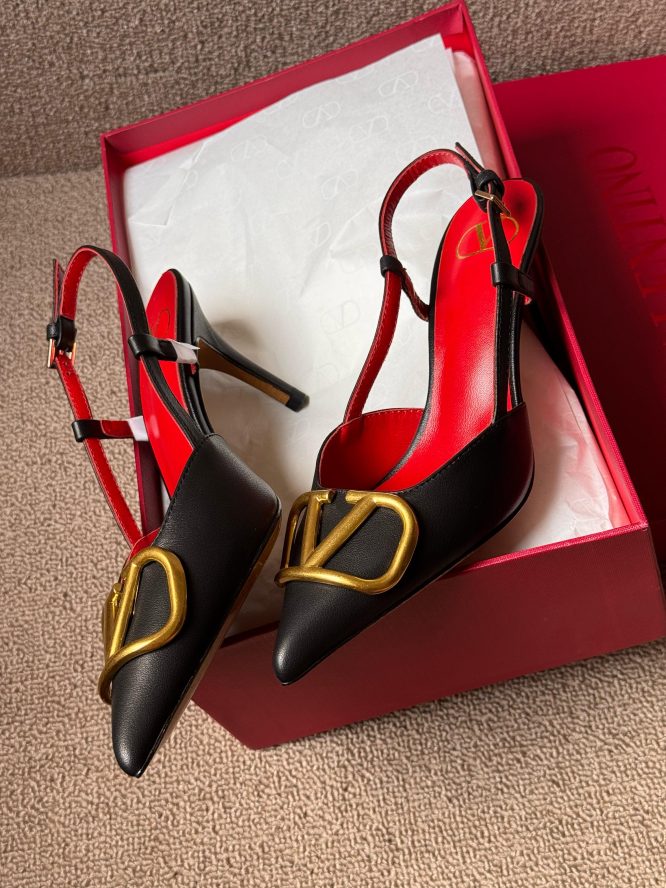 VALENTINO-VLogo Signature Slingback- 8 cm- Heels