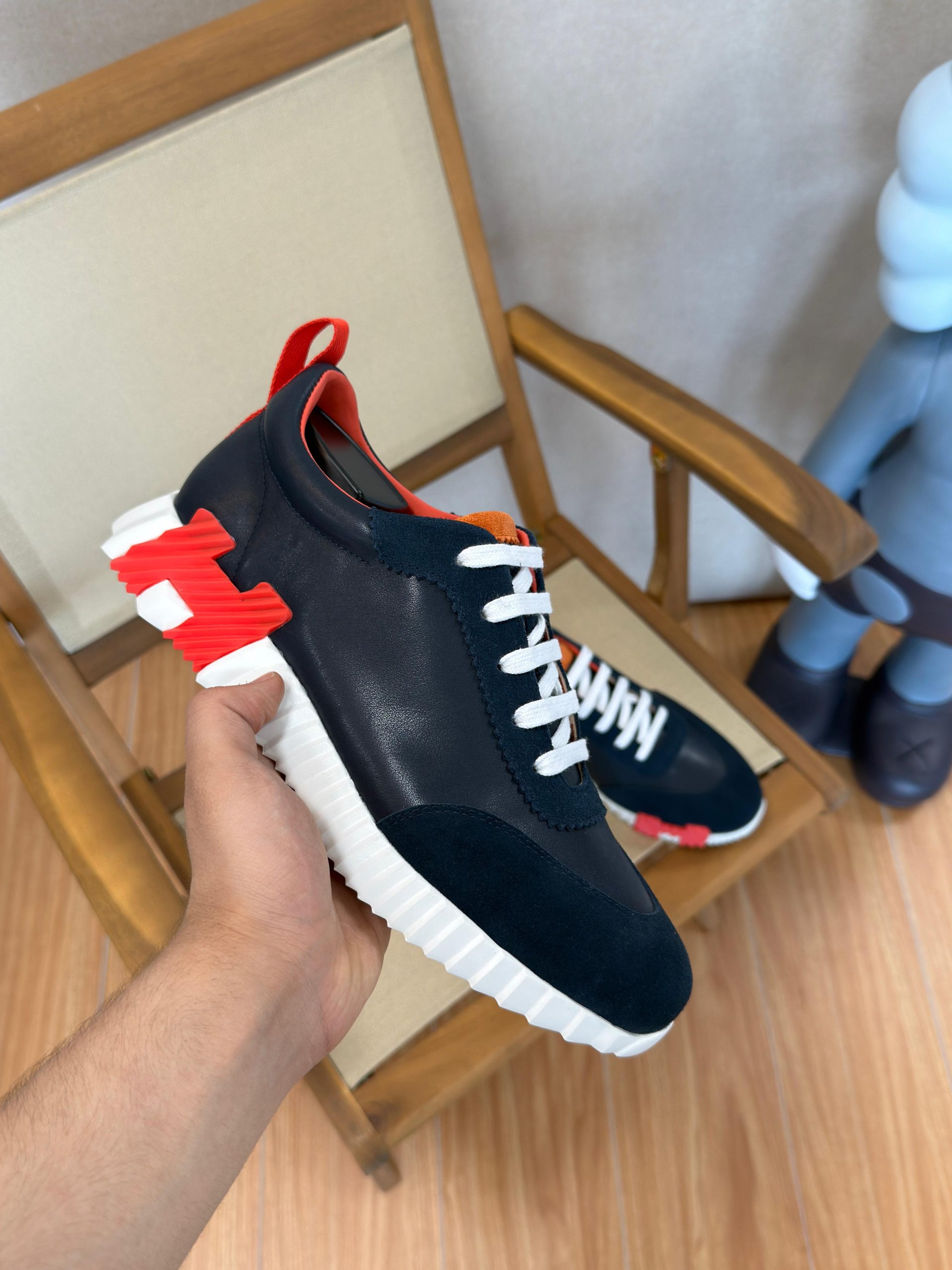 Hermes Bouncing Men's Leather Sneakers