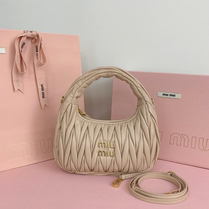 Miu Miu Beige Suede Handbag - Women