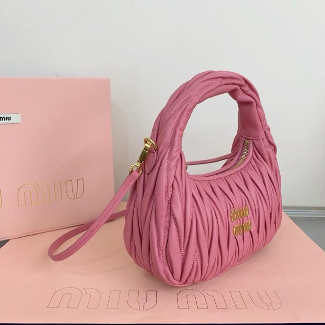 Miu Miu Pink Suede Handbag - Women