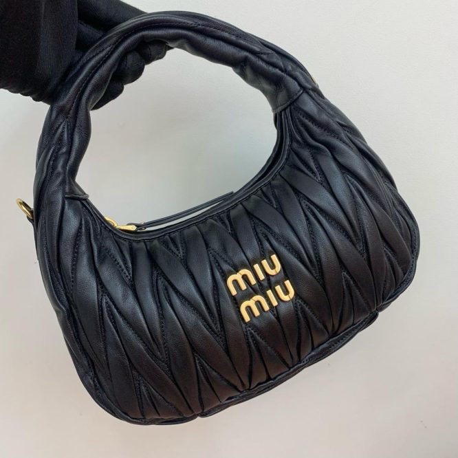 Miu Miu Black Suede Handbag - Women