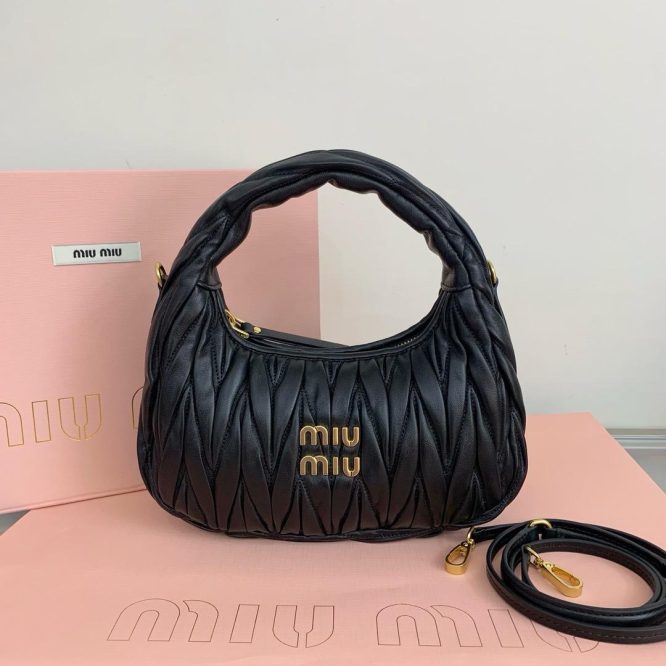 Miu Miu Black Suede Handbag - Women