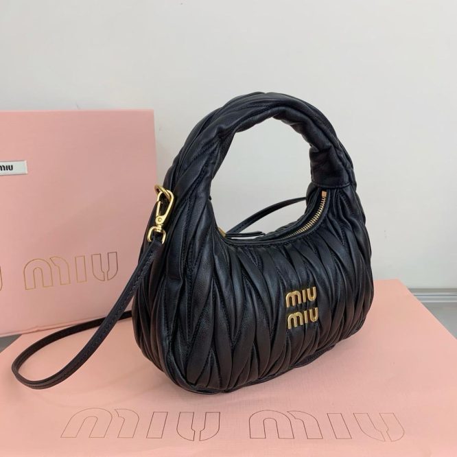 Miu Miu Black Suede Handbag - Women