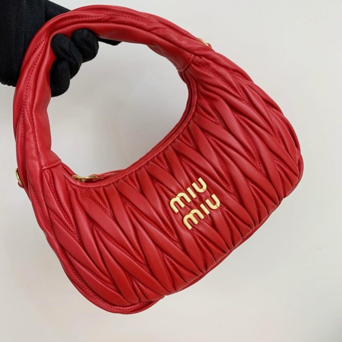 Miu Miu Red Suede Handbag - Women