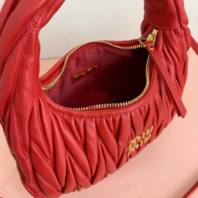 Miu Miu Red Suede Handbag - Women