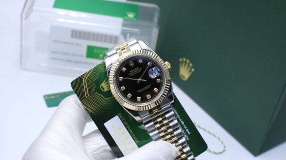 ROLEX- GMT-MASTER II "BATMAN" MENS JUBILEE BRACELET SWISS WATCH