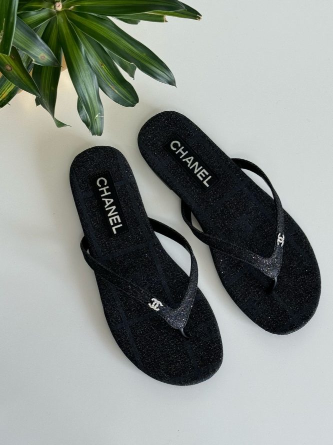 Chanel flip flops
