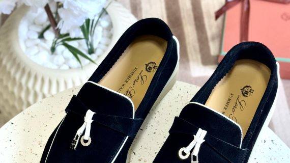 LORO PIANA-SUMMER WALK SUEDE-LOAFERS